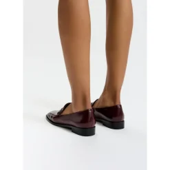 DAMES Cesare Gaspari Equestrian Chic Loafers - Bordeaux
