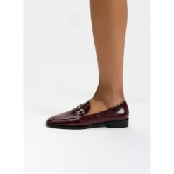 DAMES Cesare Gaspari Equestrian Chic Loafers - Bordeaux