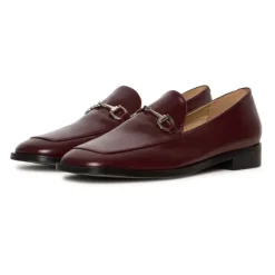 DAMES Cesare Gaspari Equestrian Chic Loafers - Bordeaux