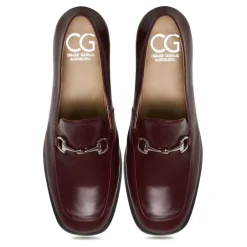DAMES Cesare Gaspari Equestrian Chic Loafers - Bordeaux