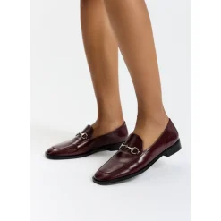 DAMES Cesare Gaspari Equestrian Chic Loafers - Bordeaux