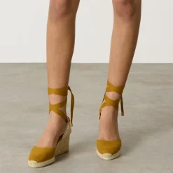 DAMES Castañer Sleehakken^ESPADRILLE MET 7 CM SLEEHAK