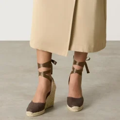DAMES Castañer Sleehakken^Espadrilles met 9 cm sleehak
