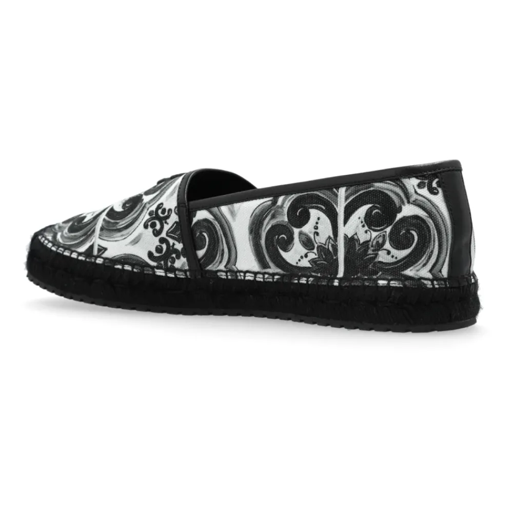 Heren Dolce & Gabbana Espadrilles met Majolica-print