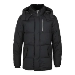 Heren Moose Knuckles Everest 3Q Puffer Black Jacket