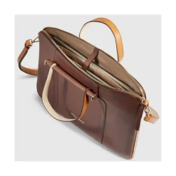 DAMES Piquadro Expandable, slim women's laptop bag with iPad® compartment, shock absorbing and RFID protection