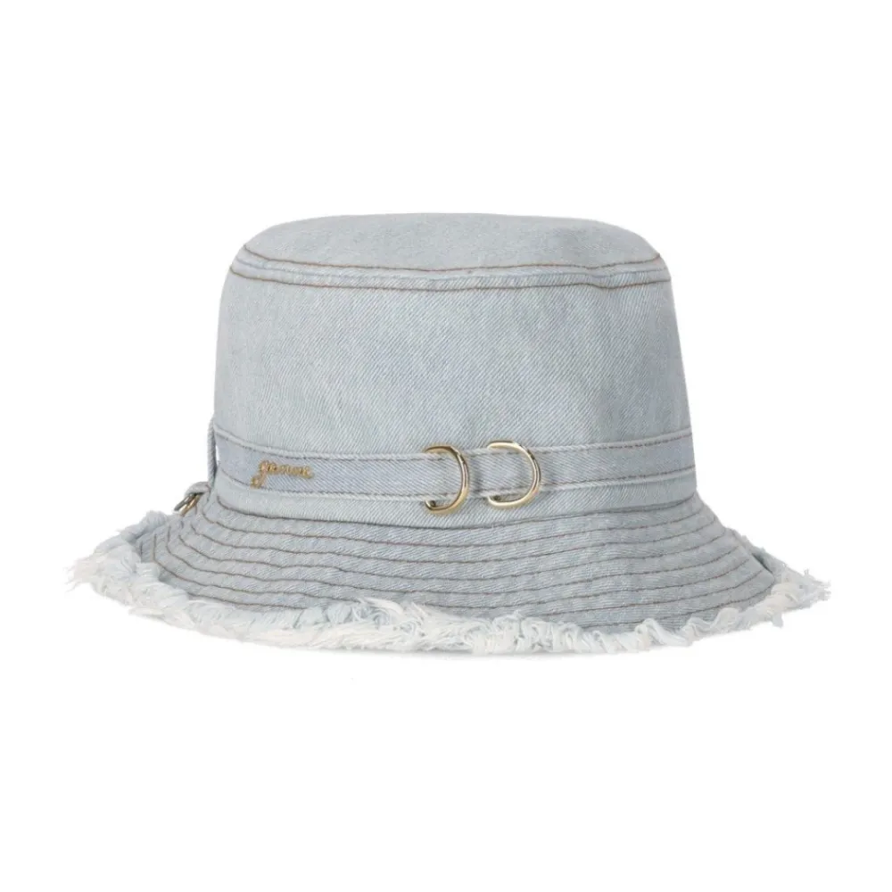 DAMES Ganni Faded Denim Bucket Hat