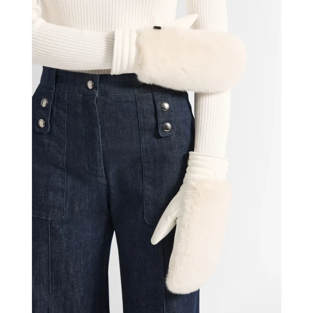 Heren Fusalp Handschoenen^Fake Fur Ski Handschoenen