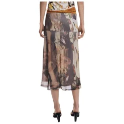 DAMES Desigual Rokken^FAL_COLLAGE Midi Rok