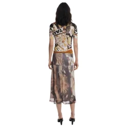 DAMES Desigual Rokken^FAL_COLLAGE Midi Rok