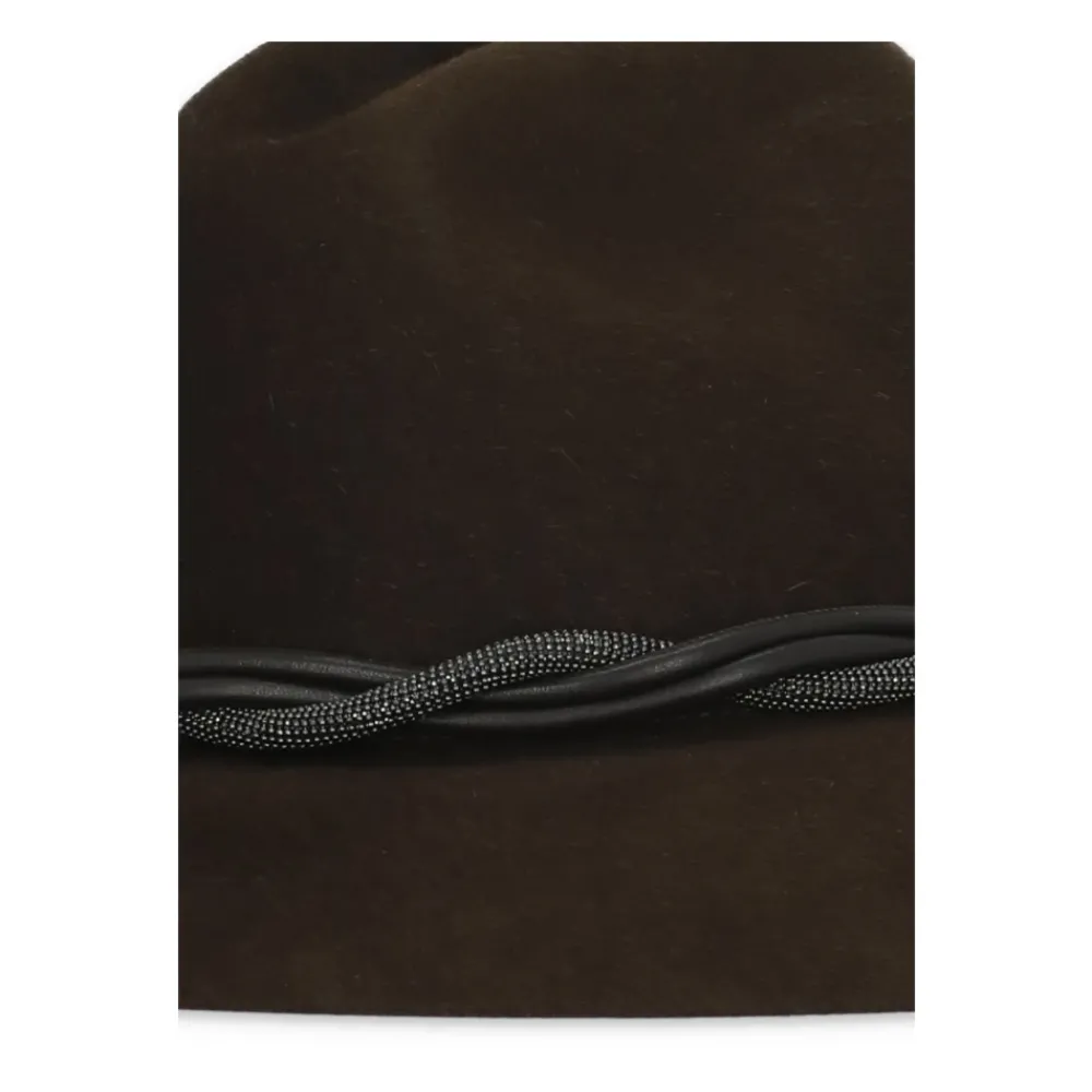 Heren Brunello Cucinelli Fedora Monile Hat