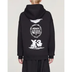 Heren Y-3 Truien & Vesten^Felpa met Capuchon en Graphic Print
