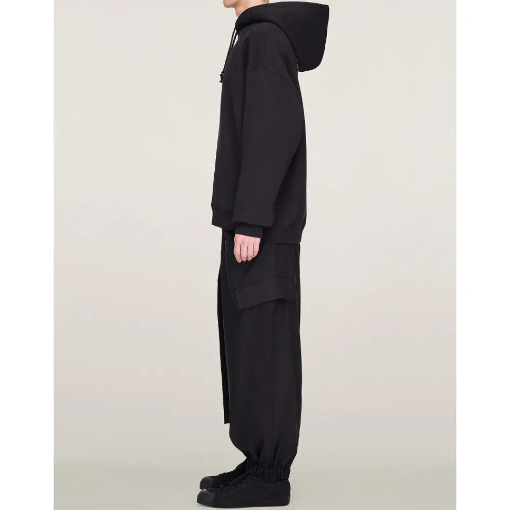 Heren Y-3 Truien & Vesten^Felpa met Capuchon en Graphic Print