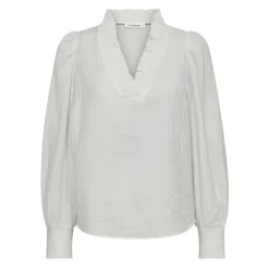 DAMES Co'Couture Feminine V-Blouse met Smock-details