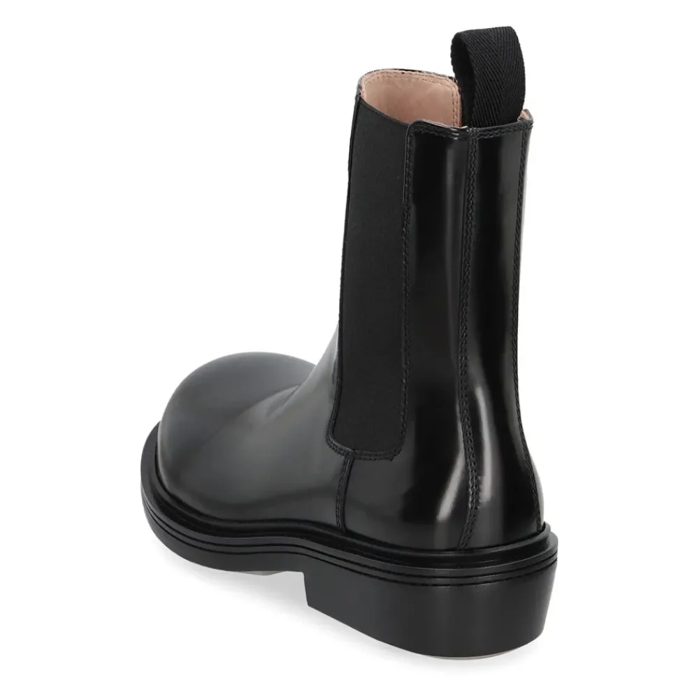 DAMES Bottega Veneta Fireman Chelsea Enkellaarsjes