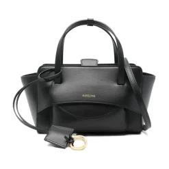 DAMES Hidesins Handtassen^Flap Kleine Leren Tote Bag