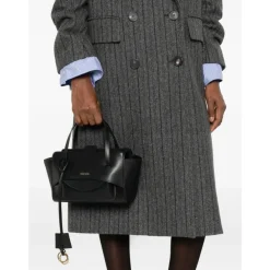 DAMES Hidesins Handtassen^Flap Kleine Leren Tote Bag