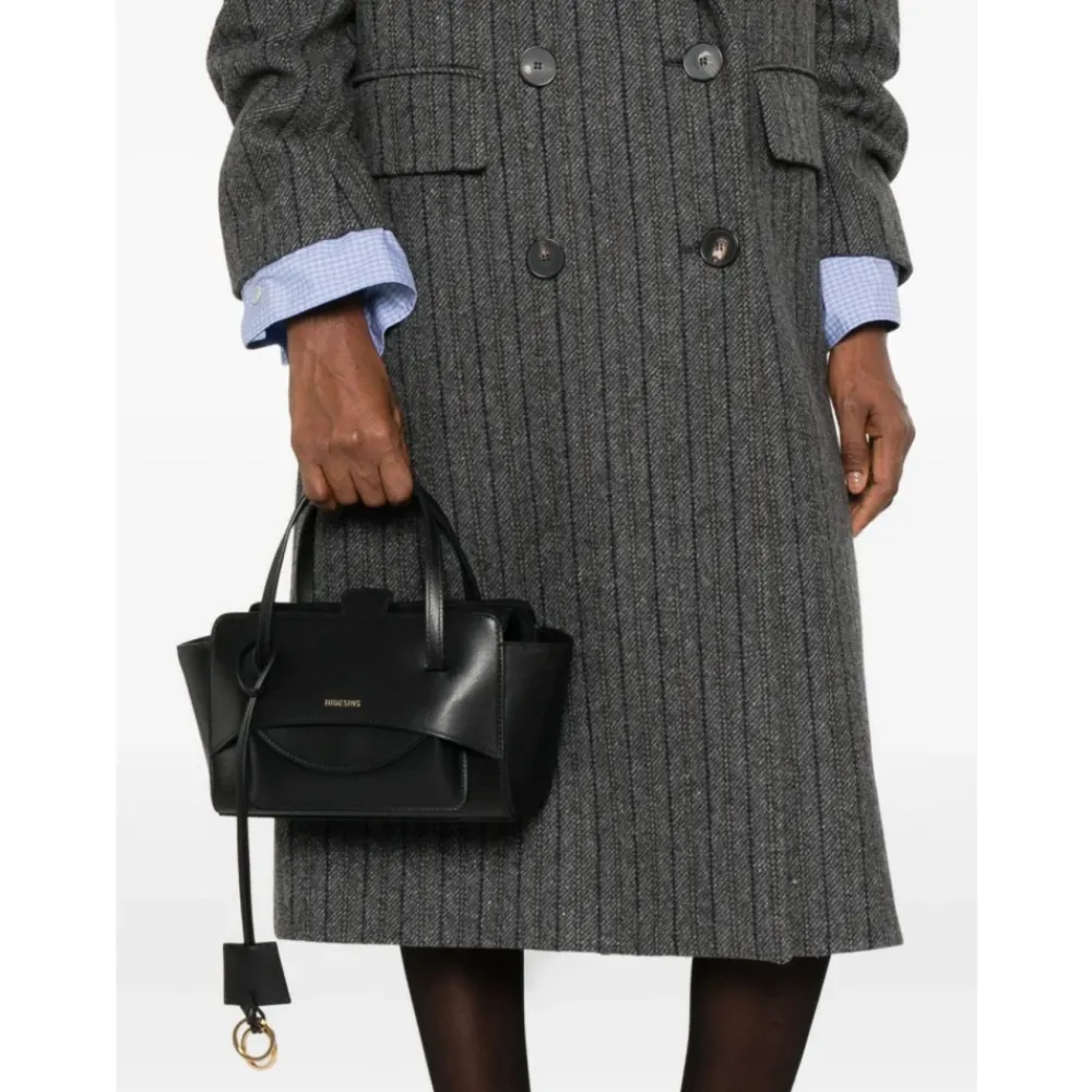 DAMES Hidesins Handtassen^Flap Kleine Leren Tote Bag