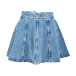 DAMES ROTATE Birger Christensen Flared Denim Skirt
