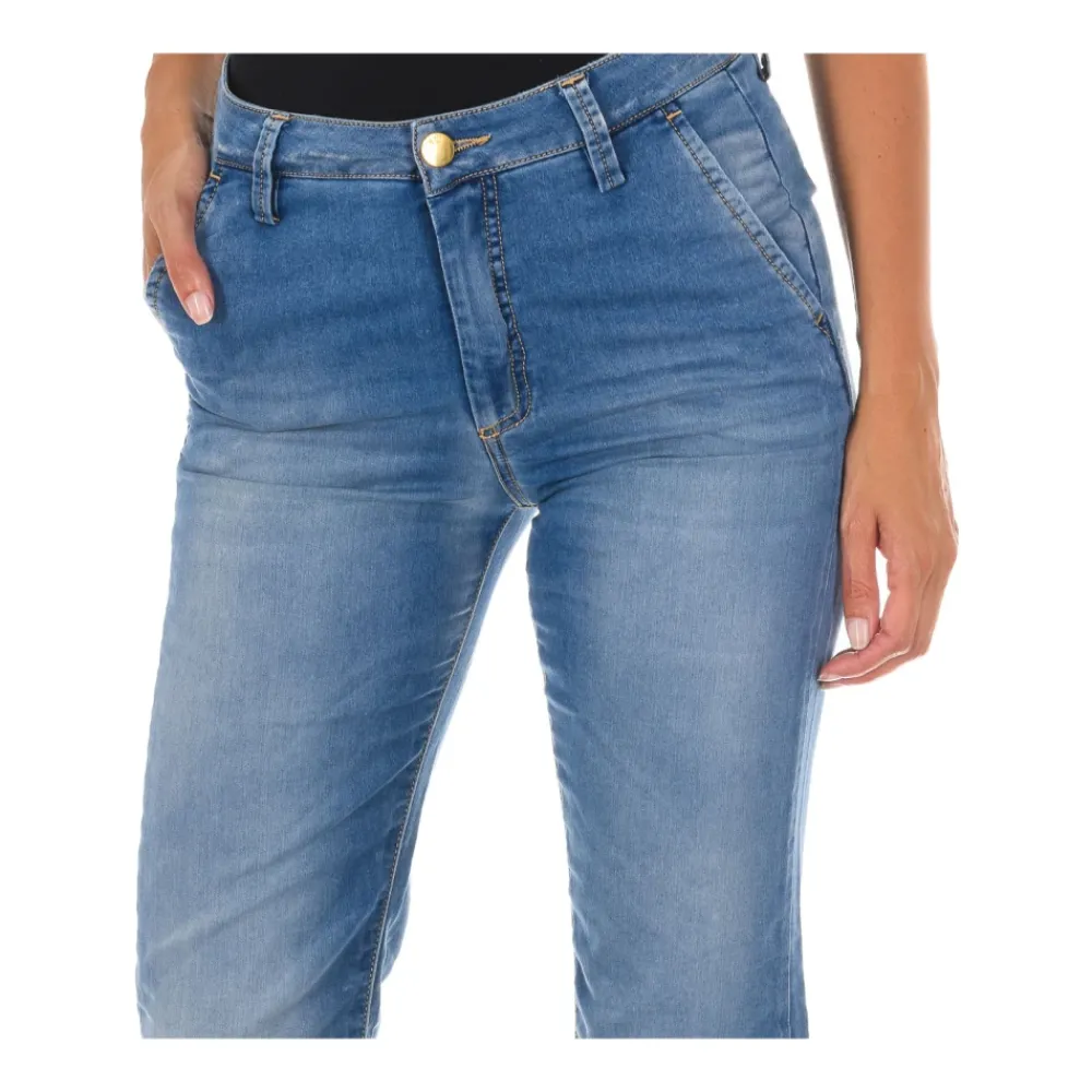 DAMES MET Jeans^Flared Jeans Hoge Taille