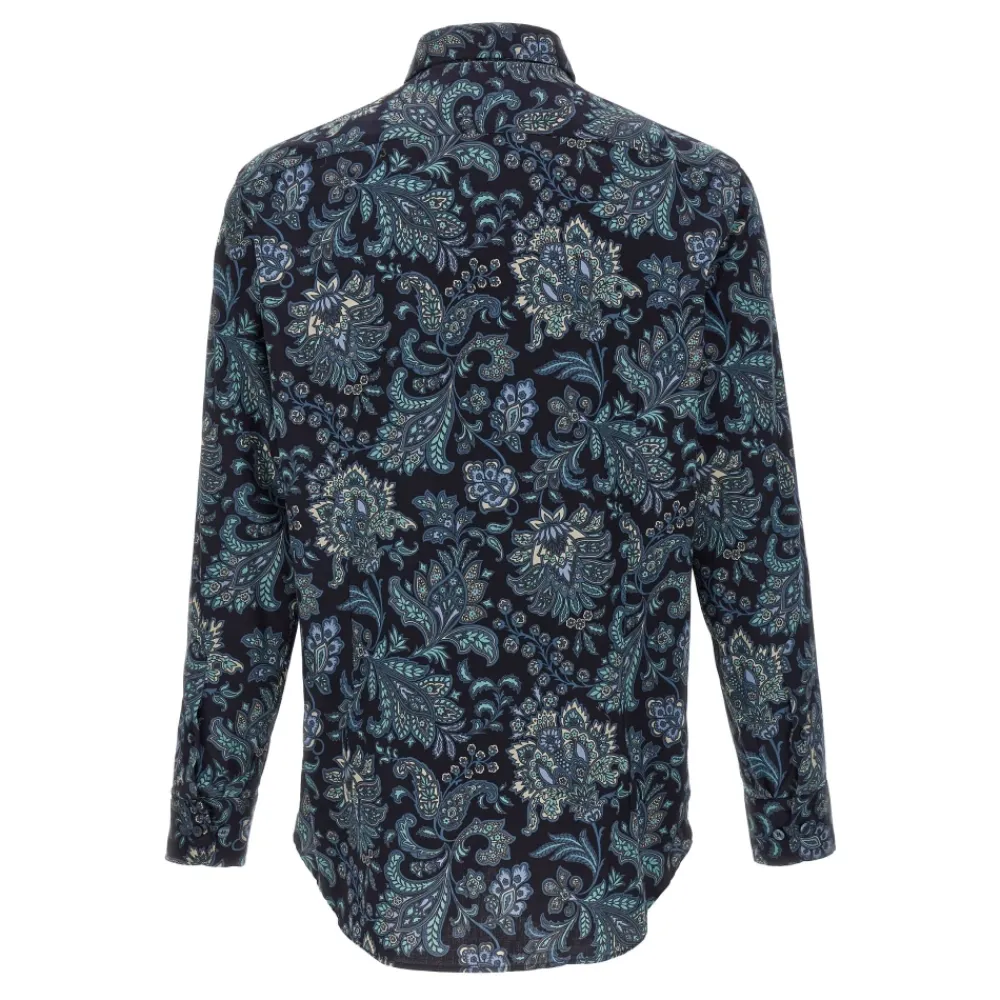 Heren Etro Floral Paisley Katoenen Overhemd