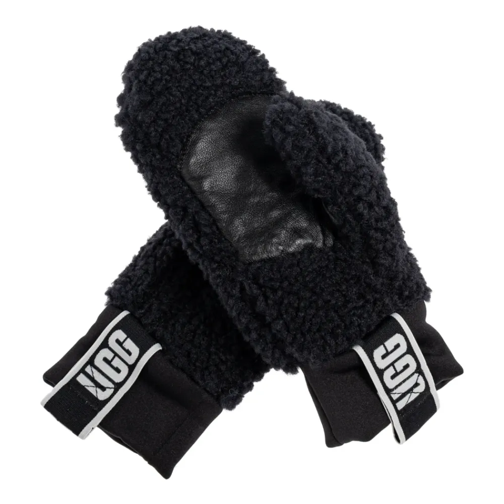 DAMES UGG Fluff Wanten Met Logoband