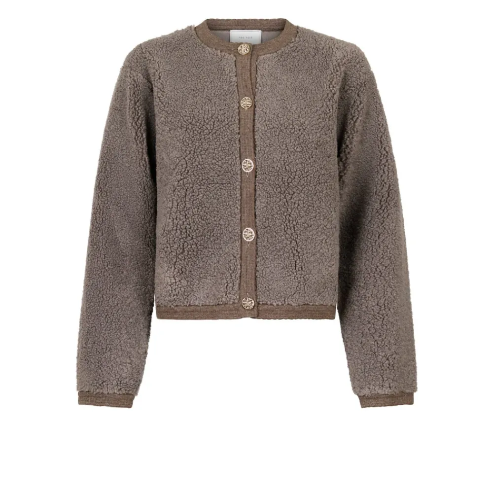 DAMES Neo Noir Fluffy Cardigan