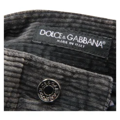 Heren Dolce & Gabbana Broeken^Fluwelen Broek 5 Zak Stijl