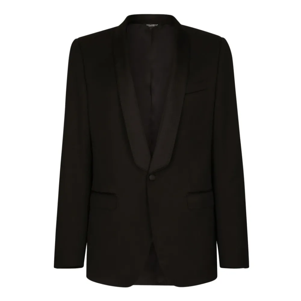 Heren Dolce & Gabbana Formele Blazer, e Single-Breasted Dinnerjasje