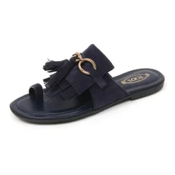 DAMES Tod's Slippers^Frangia sandaal schoen gemaakt in Italië