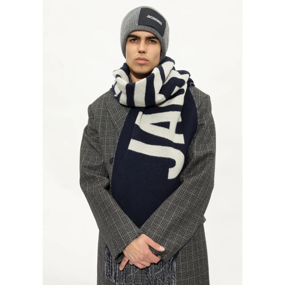 DAMES Jacquemus Sjaals^Fringe Logo Scarf