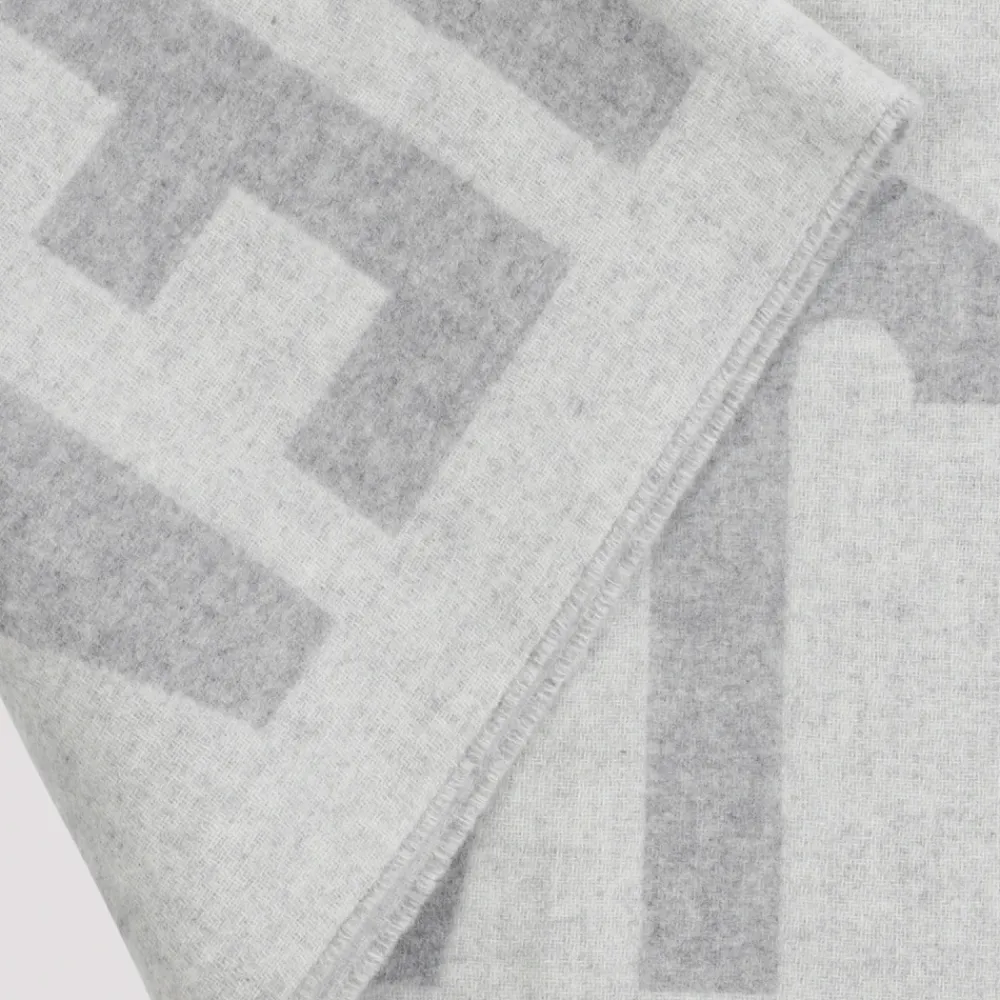 DAMES Jacquemus Fringe Logo Sjaal