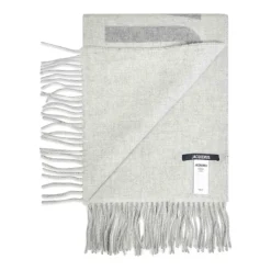 DAMES Jacquemus Fringe Logo Sjaal