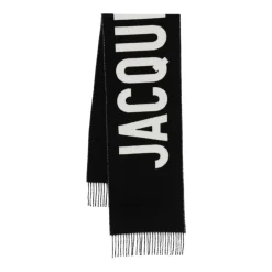 DAMES Jacquemus Fringe Logo Sjaal
