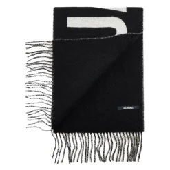 DAMES Jacquemus Fringe Logo Sjaal