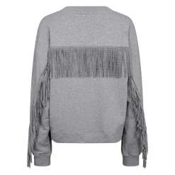 DAMES Co'Couture Truien & Vesten^Fringe Sweatshirt met Studs