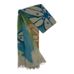 DAMES Exquisite J Sjaals^Fringed Floral Scarf