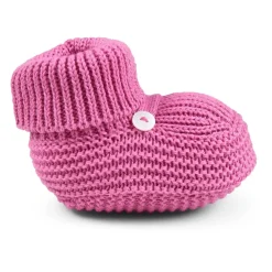 Little Bear Fuchsia Katoenen Baby Slofjes