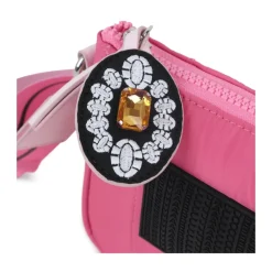 Marc Jacobs Tassen^Fuchsia Tassen met Logo Patch Charme