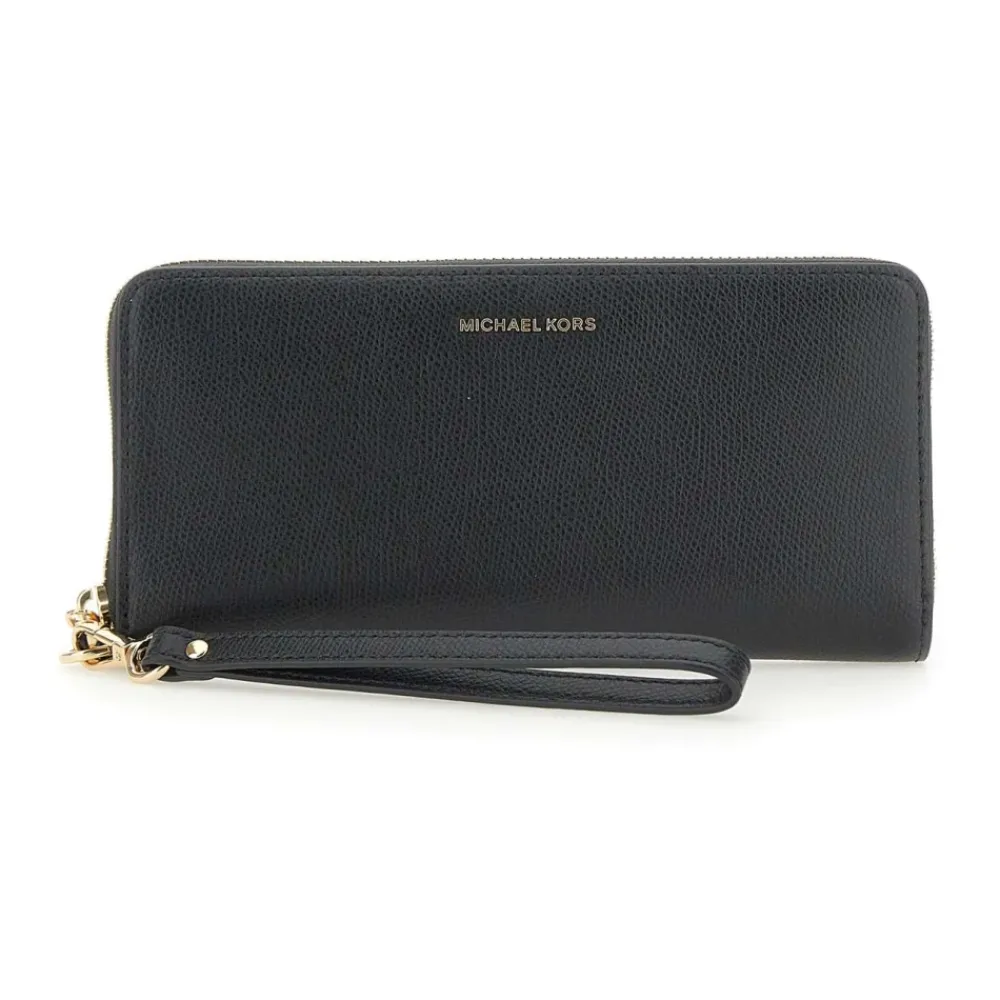 DAMES Michael Kors Portefeuilles^Full Zip Lederen Portemonnee