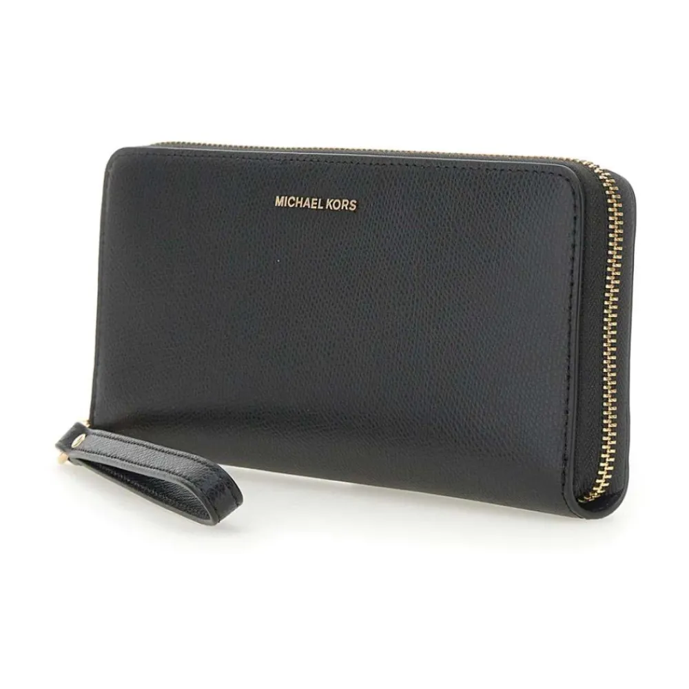 DAMES Michael Kors Portefeuilles^Full Zip Lederen Portemonnee