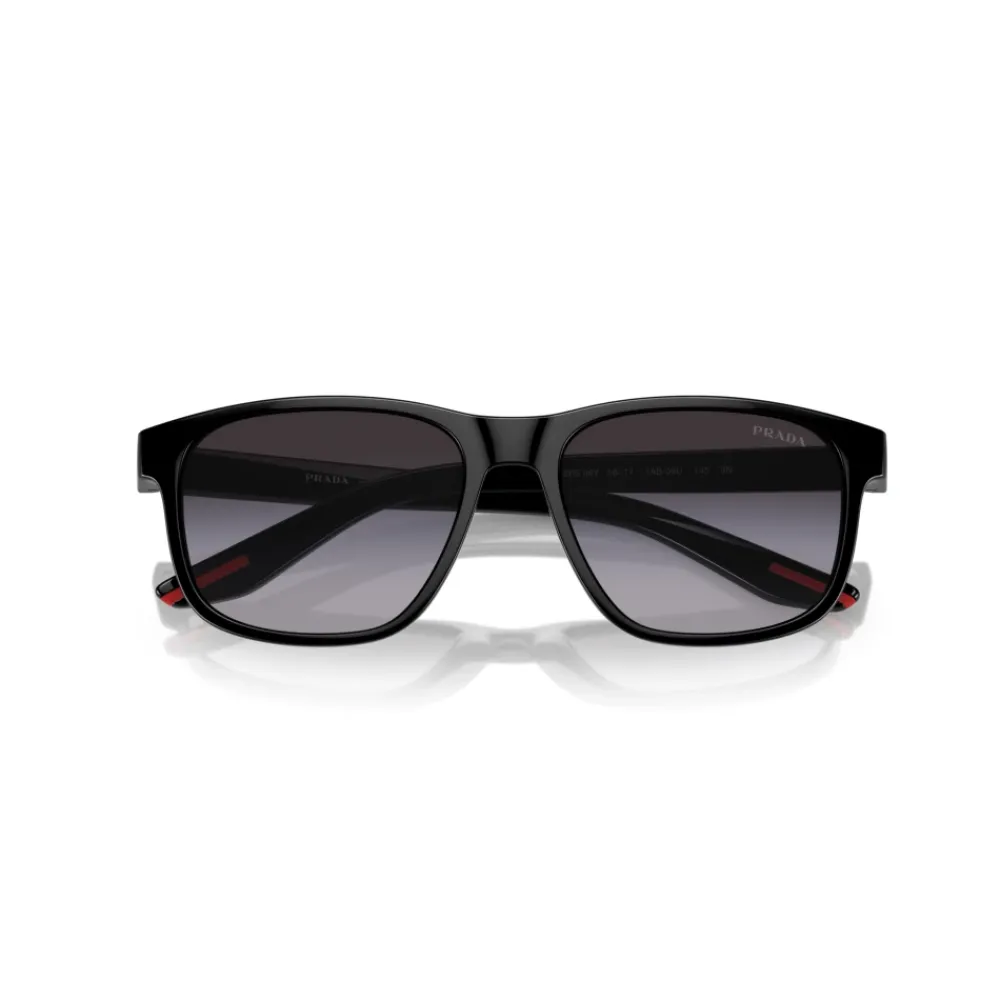 Heren Prada Futuristische casual zonnebril Linea Rossa