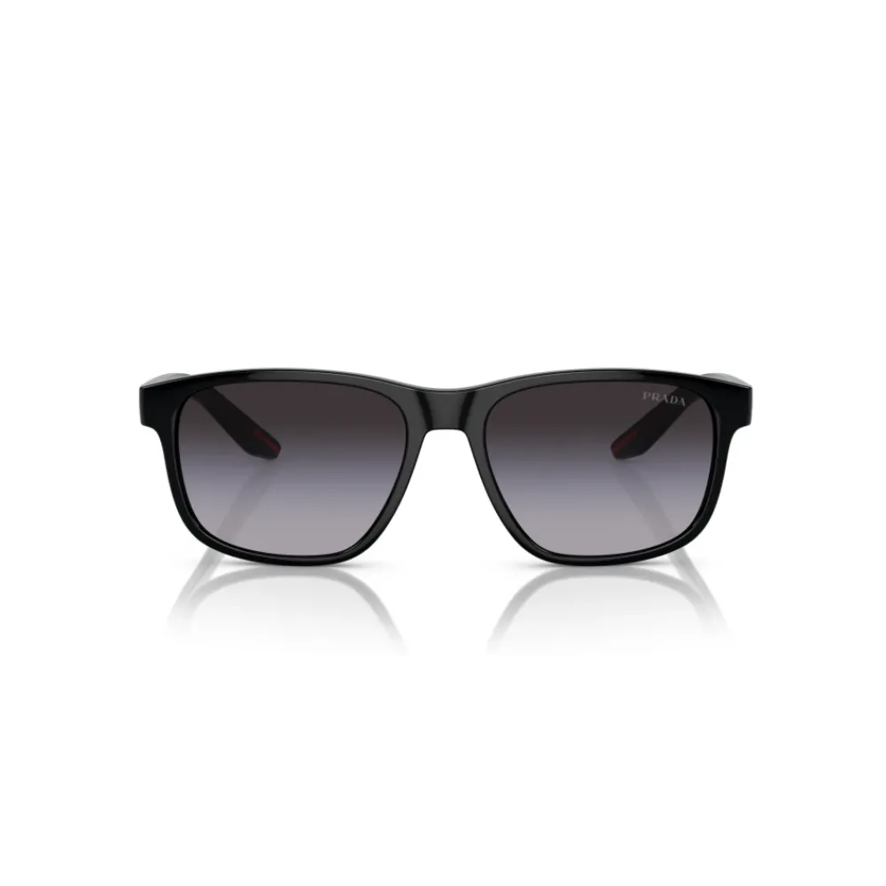 Heren Prada Futuristische casual zonnebril Linea Rossa