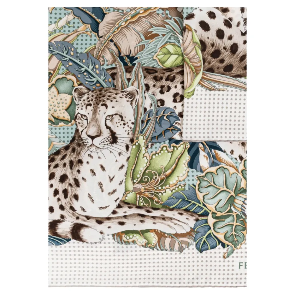 DAMES Ferragamo Sjaals^GATTOPAP Zijden Sjaal