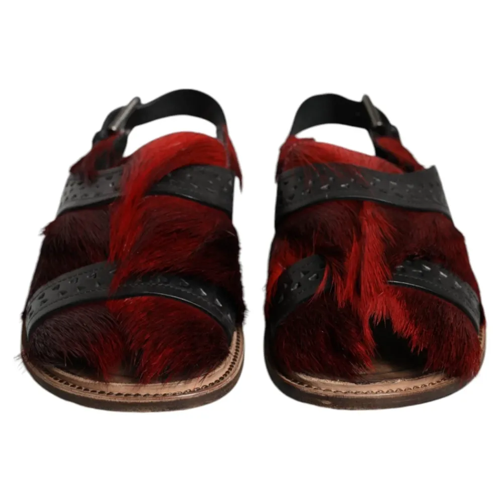 Heren Dolce & Gabbana Sandalen^Gazelle Haar Leren Sandalen Schoenen