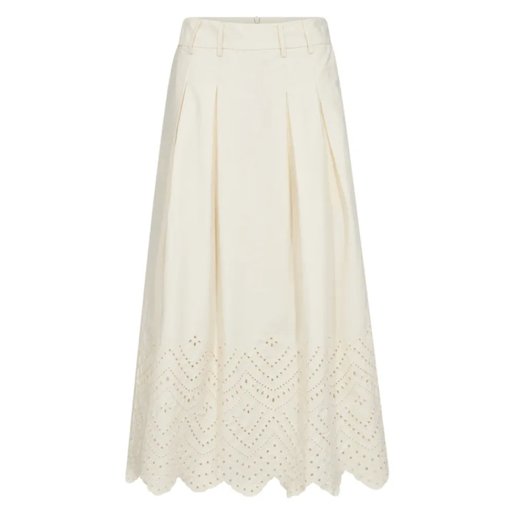 DAMES Co'Couture Geborduurde Anglaise Midi Rok