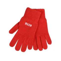 DAMES MSGM Handschoenen^Geborduurde Gebreide Wolmix Handschoenen
