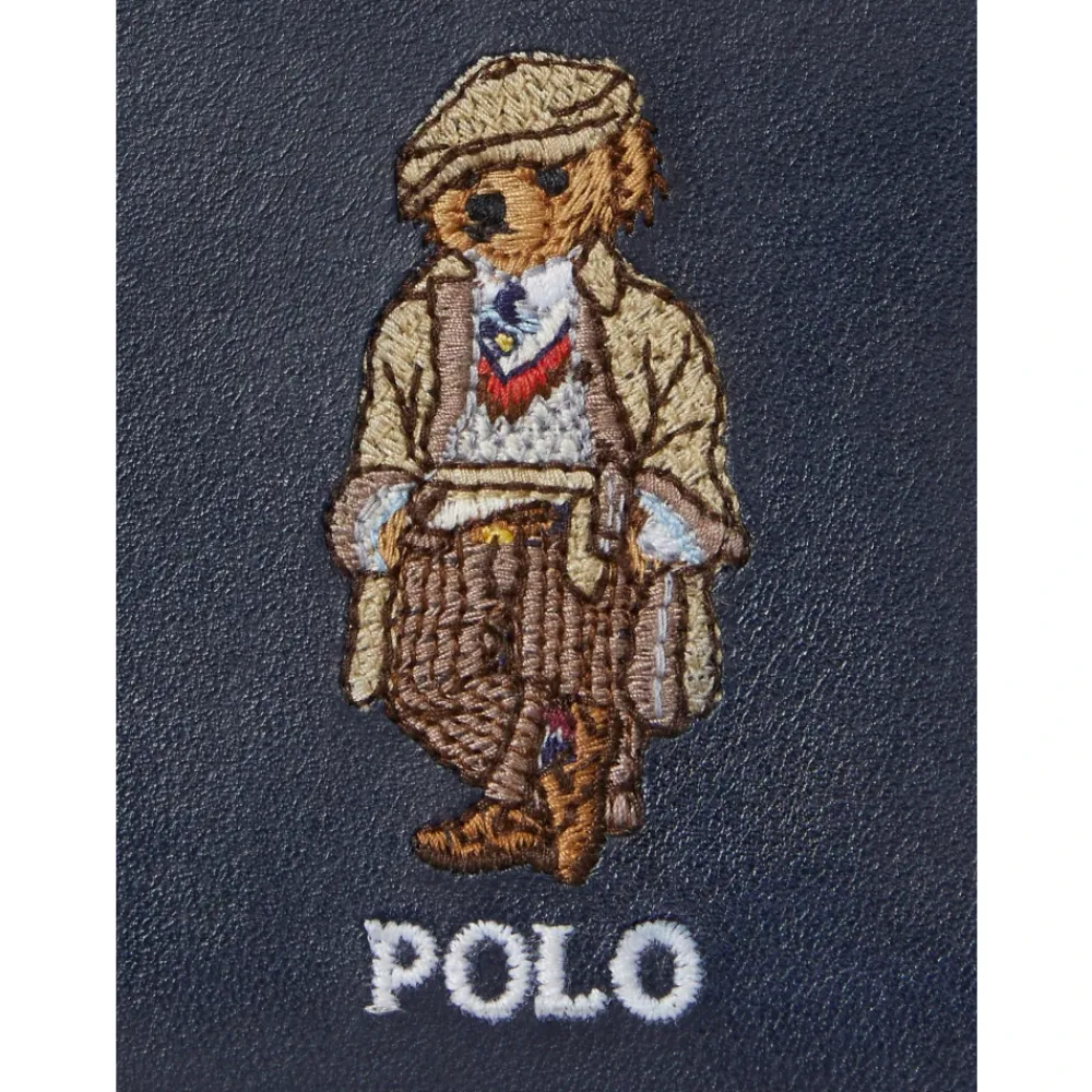 Heren Ralph Lauren Portefeuilles^Geborduurde Kaarthouder Portemonnee