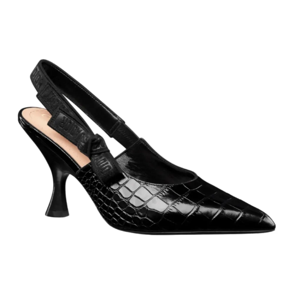 DAMES Dior Geborduurde Leren Slingback Pump