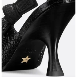 DAMES Dior Geborduurde Leren Slingback Pump